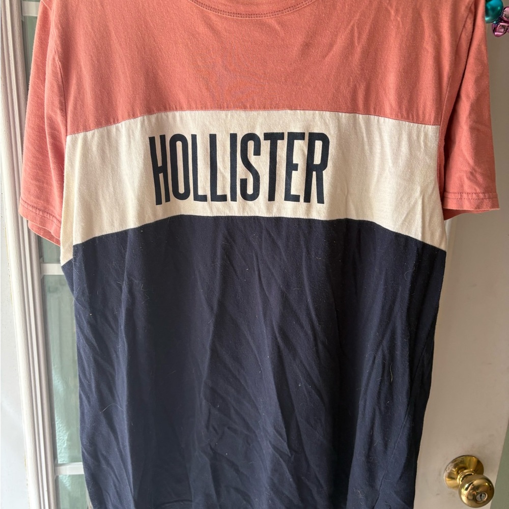 Hollister Coral Crewneck Tee